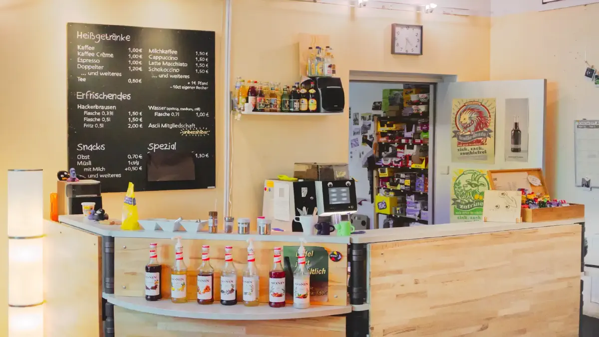 Tresen des ascii Cafés